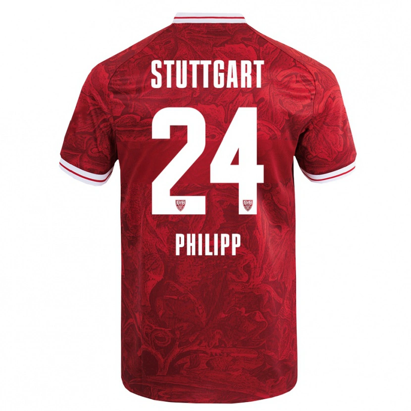 Danxen Barn Celine Philipp #24 Röd Svart Bortatröja Matchtröjor 2025/26 Tröjor T-Tröja