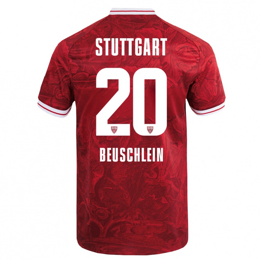 Danxen Barn Jana Beuschlein #20 Röd Svart Bortatröja Matchtröjor 2025/26 Tröjor T-Tröja