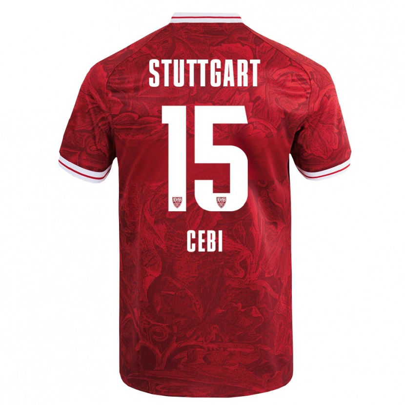 Danxen Barn Ata Cebi #15 Röd Svart Bortatröja Matchtröjor 2025/26 Tröjor T-Tröja