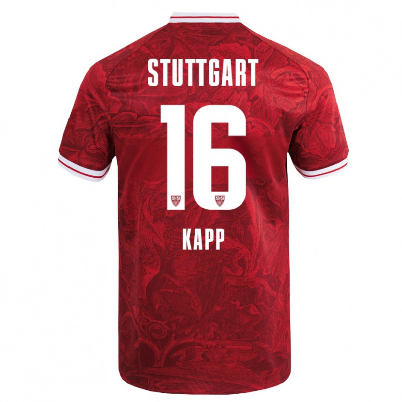 Danxen Barn Patrick Kapp #16 Röd Svart Bortatröja Matchtröjor 2025/26 Tröjor T-Tröja
