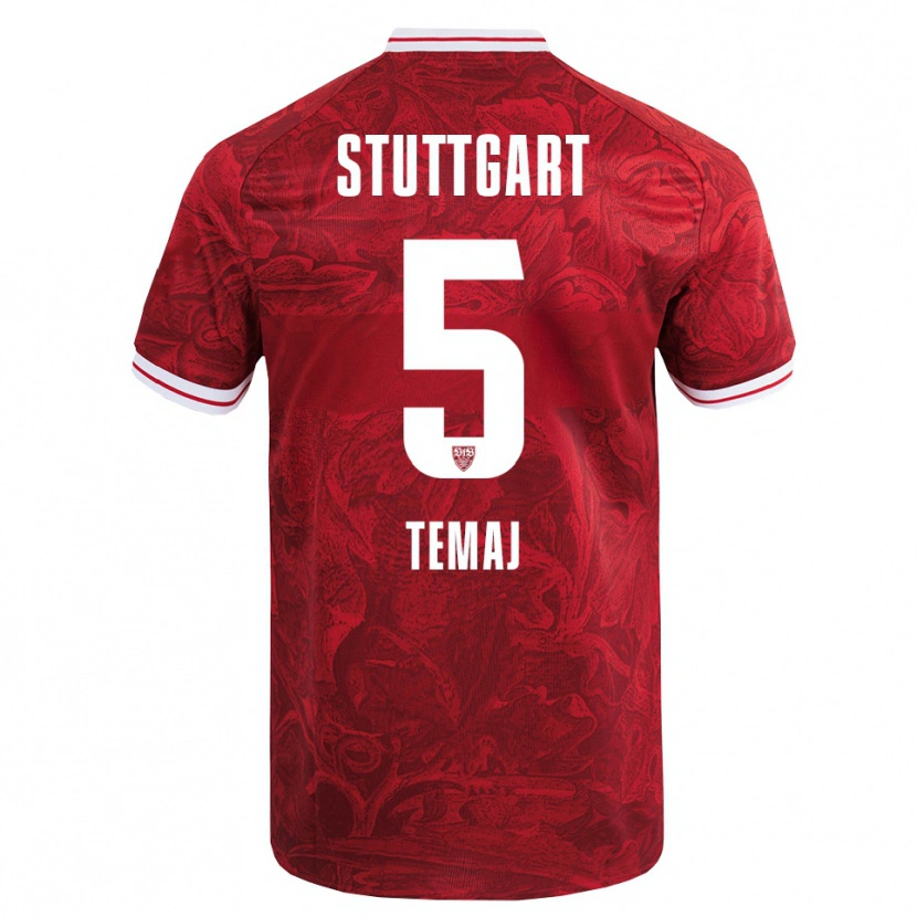 Danxen Barn Laureta Temaj #5 Röd Svart Bortatröja Matchtröjor 2025/26 Tröjor T-Tröja