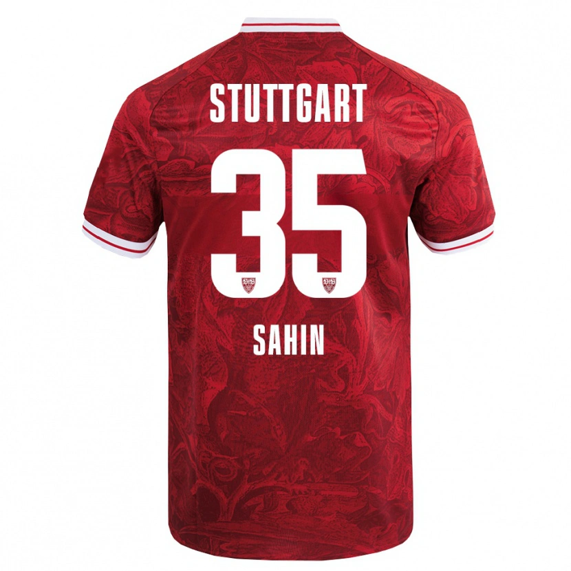 Danxen Barn Mehmet Sahin #35 Röd Svart Bortatröja Matchtröjor 2025/26 Tröjor T-Tröja