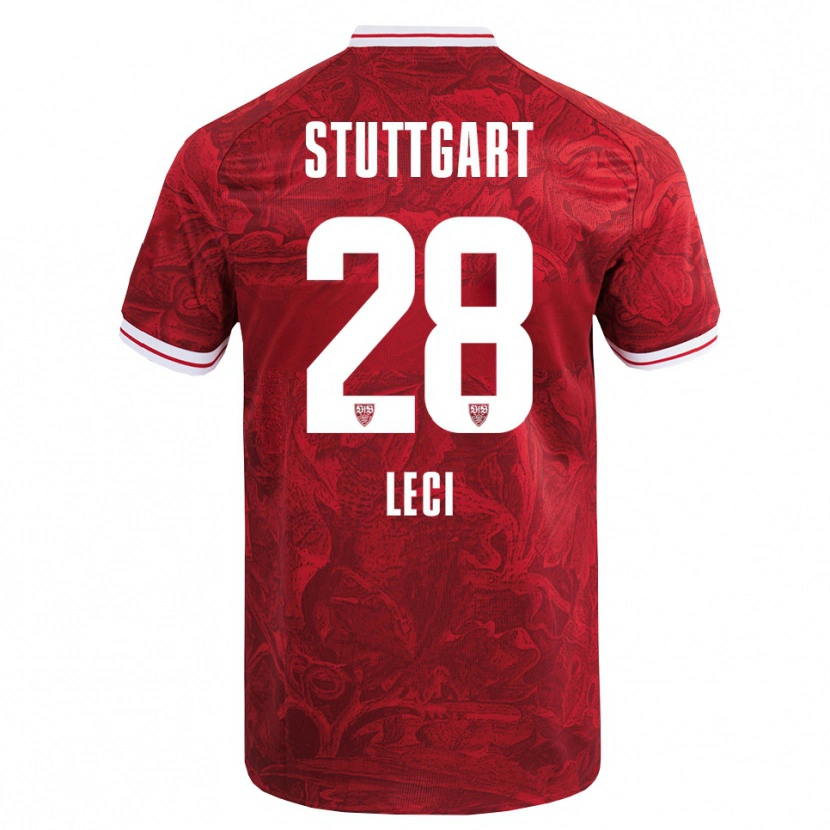Danxen Barn Besarta Leci #28 Röd Svart Bortatröja Matchtröjor 2025/26 Tröjor T-Tröja