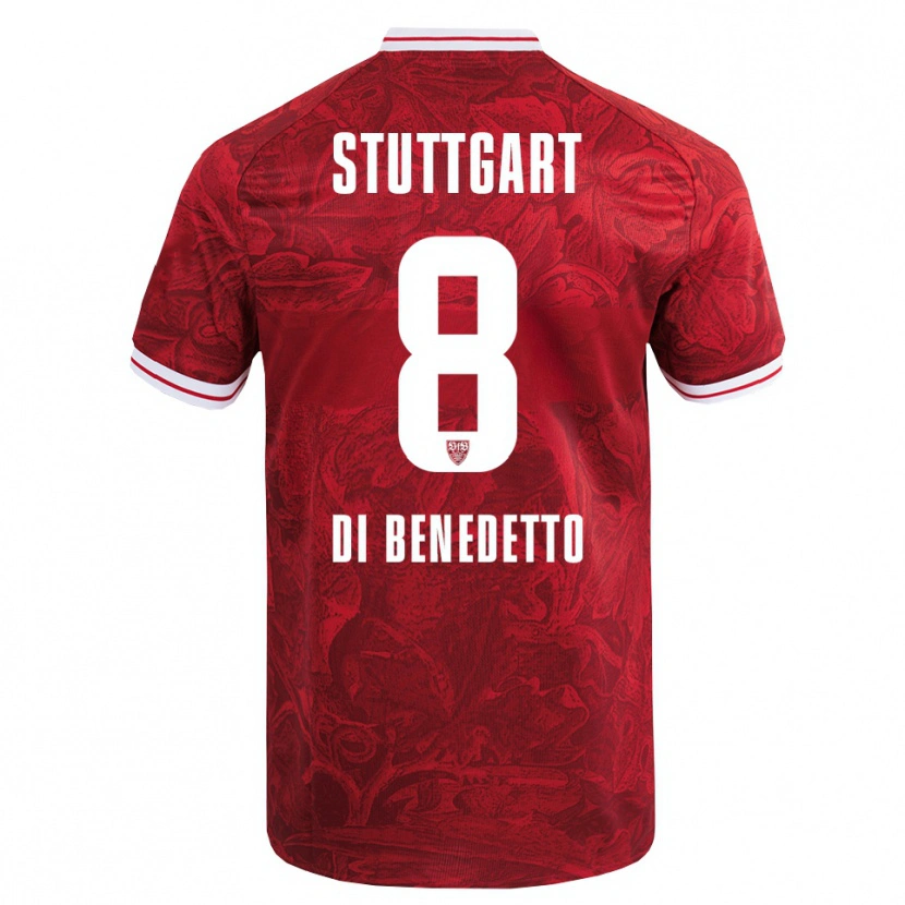 Danxen Barn Samuele Di Benedetto #8 Röd Svart Bortatröja Matchtröjor 2025/26 Tröjor T-Tröja