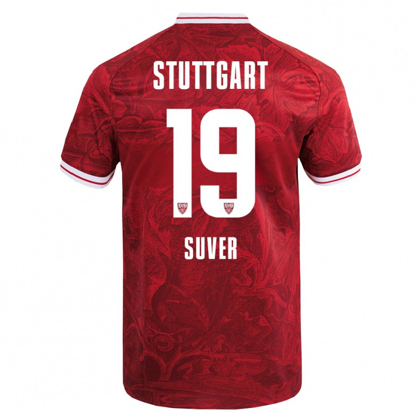 Danxen Barn Jakov Suver #19 Röd Svart Bortatröja Matchtröjor 2025/26 Tröjor T-Tröja