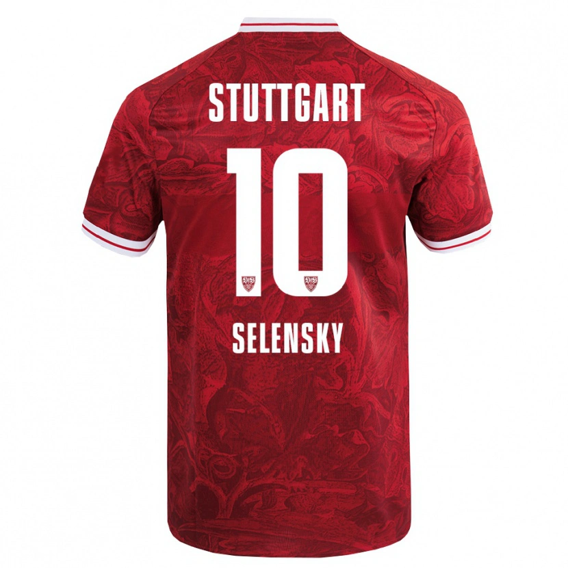 Danxen Barn Anja Selensky #10 Röd Svart Bortatröja Matchtröjor 2025/26 Tröjor T-Tröja