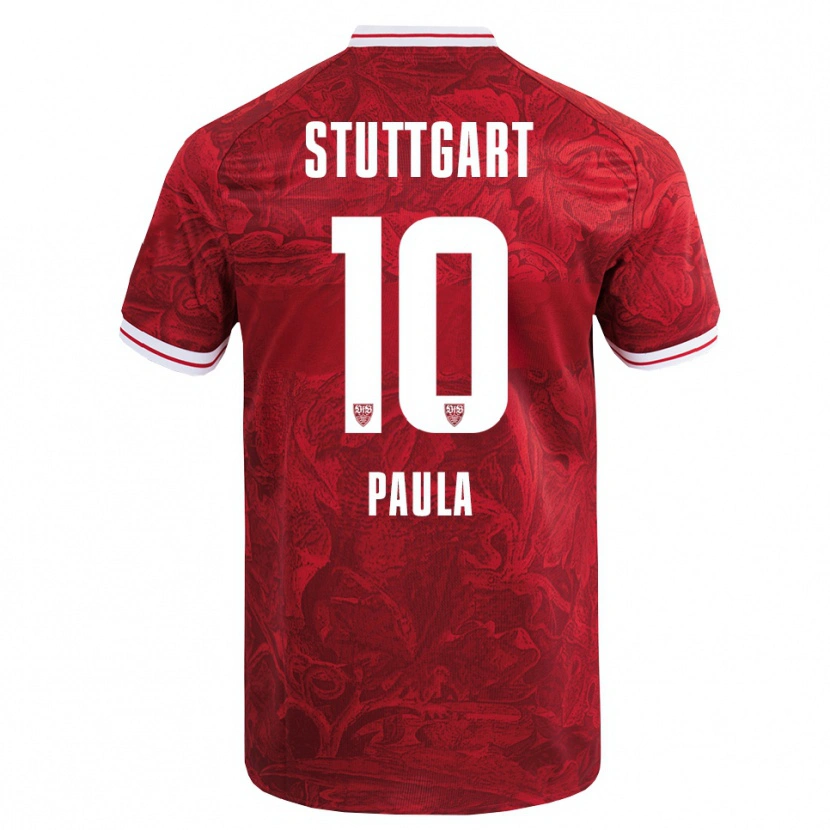 Danxen Barn Raul Paula #10 Röd Svart Bortatröja Matchtröjor 2025/26 Tröjor T-Tröja
