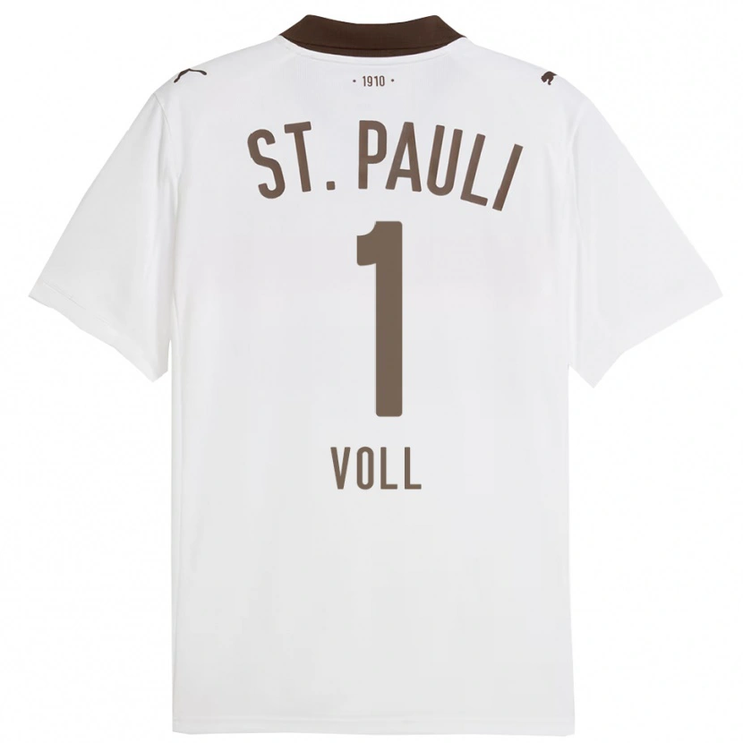 Danxen Barn Ben Voll #1 Vit Röd Bortatröja Matchtröjor 2025/26 Tröjor T-Tröja