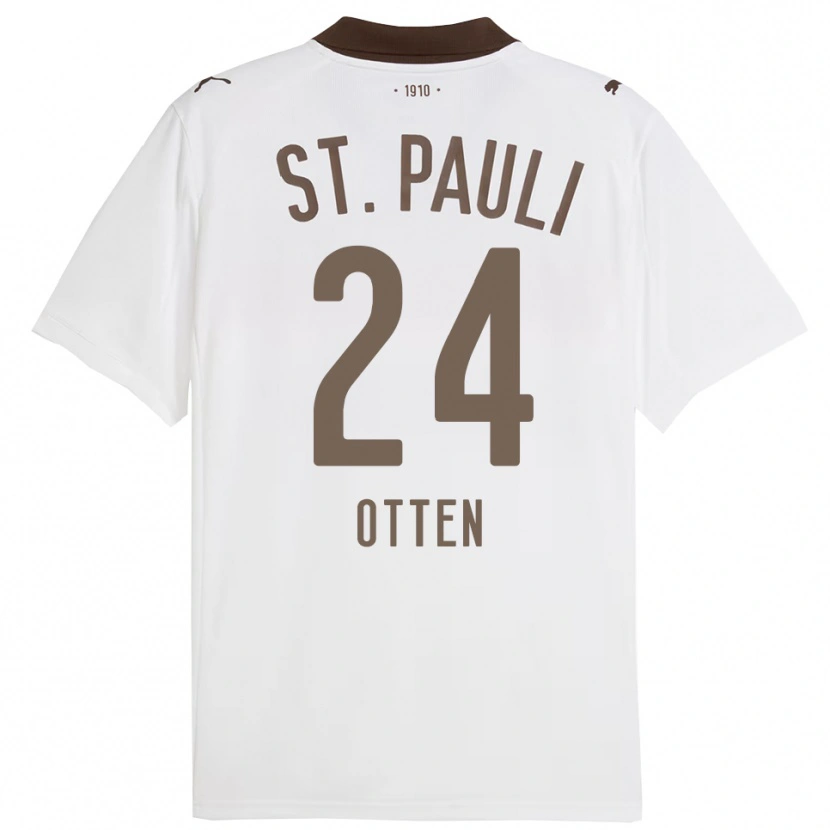 Danxen Barn Neo Otten #24 Vit Röd Bortatröja Matchtröjor 2025/26 Tröjor T-Tröja