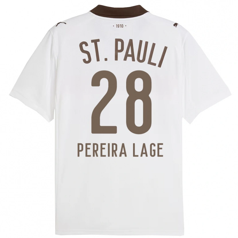 Danxen Barn Mathias Pereira Lage #28 Vit Röd Bortatröja Matchtröjor 2025/26 Tröjor T-Tröja