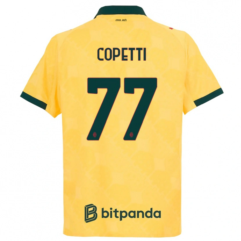 Danxen Barn Matilde Copetti #77 Gul Svart Tredjesatsen Matchtröjor 2025/26 Tröjor T-Tröja