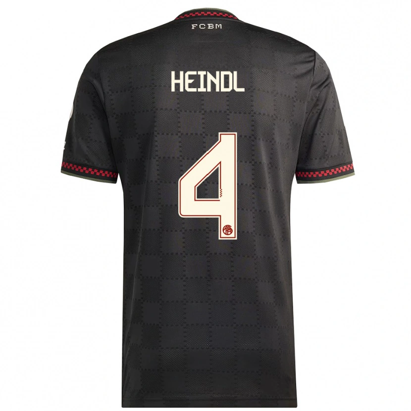 Danxen Barn David Heindl #4 Svart Vit Tredjesatsen Matchtröjor 2025/26 Tröjor T-Tröja