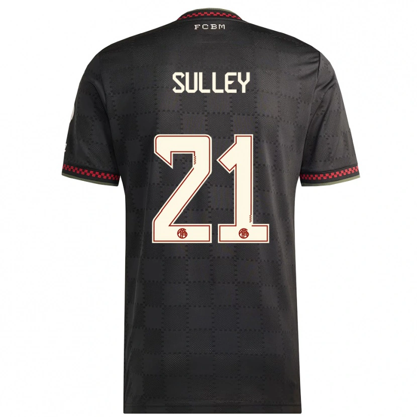 Danxen Barn Williams Baffour Sulley #21 Svart Vit Tredjesatsen Matchtröjor 2025/26 Tröjor T-Tröja