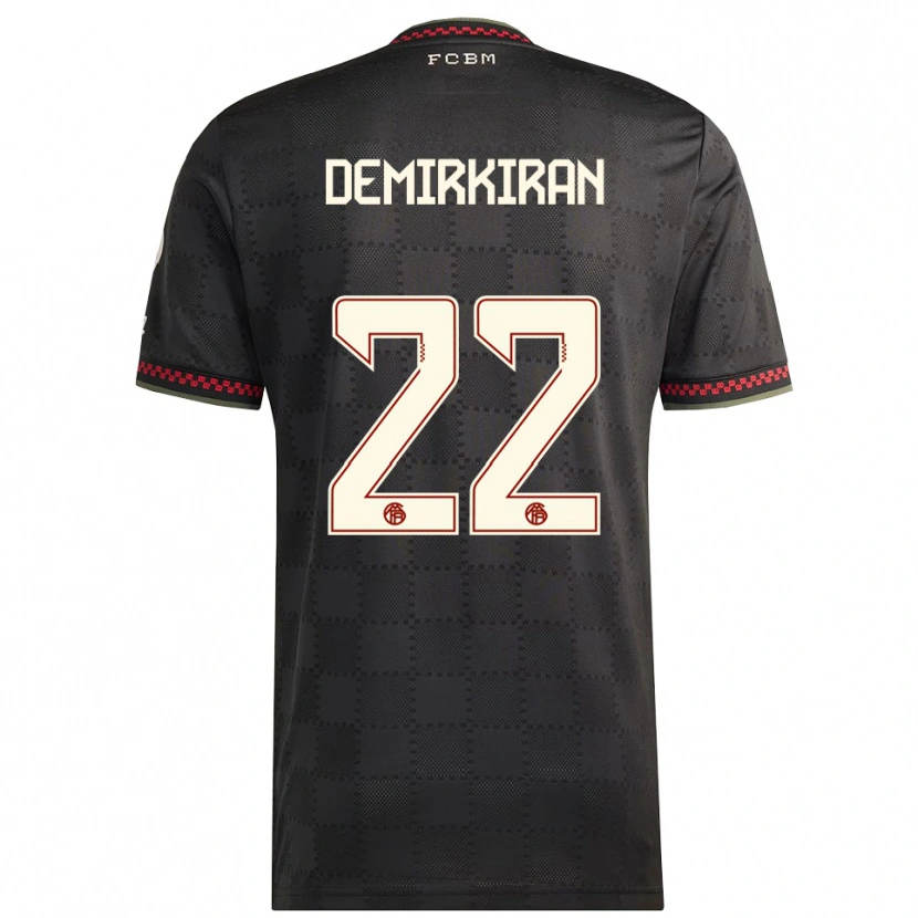 Danxen Barn Ediz Demirkiran #22 Svart Vit Tredjesatsen Matchtröjor 2025/26 Tröjor T-Tröja