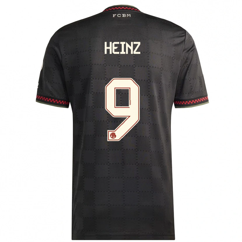 Danxen Barn Anton Heinz #9 Svart Vit Tredjesatsen Matchtröjor 2025/26 Tröjor T-Tröja