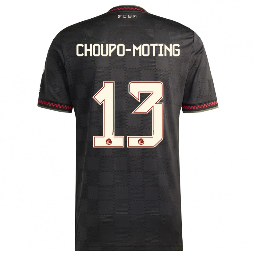 Danxen Barn Eric Maxim Choupo-Moting #13 Svart Vit Tredjesatsen Matchtröjor 2025/26 Tröjor T-Tröja