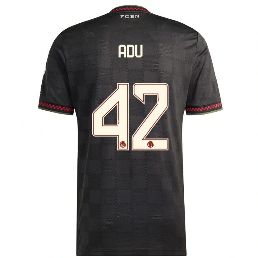 Danxen Barn Gibson Adu #42 Svart Vit Tredjesatsen Matchtröjor 2025/26 Tröjor T-Tröja
