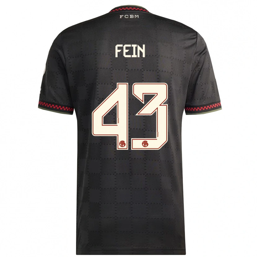 Danxen Barn Adrian Fein #43 Svart Vit Tredjesatsen Matchtröjor 2025/26 Tröjor T-Tröja