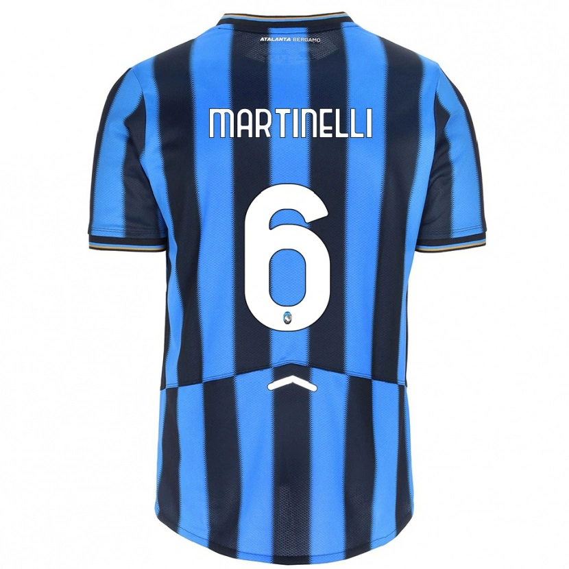 Danxen Män Gabriel Martinelli #6 Himmelsblå Svart Hemmatröja Matchtröjor 2025/26 Tröjor T-Tröja