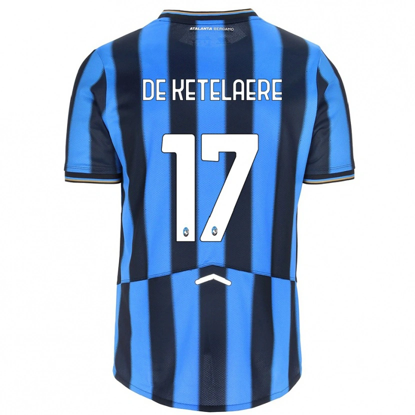 Danxen Män Charles De Ketelaere #17 Himmelsblå Svart Hemmatröja Matchtröjor 2025/26 Tröjor T-Tröja