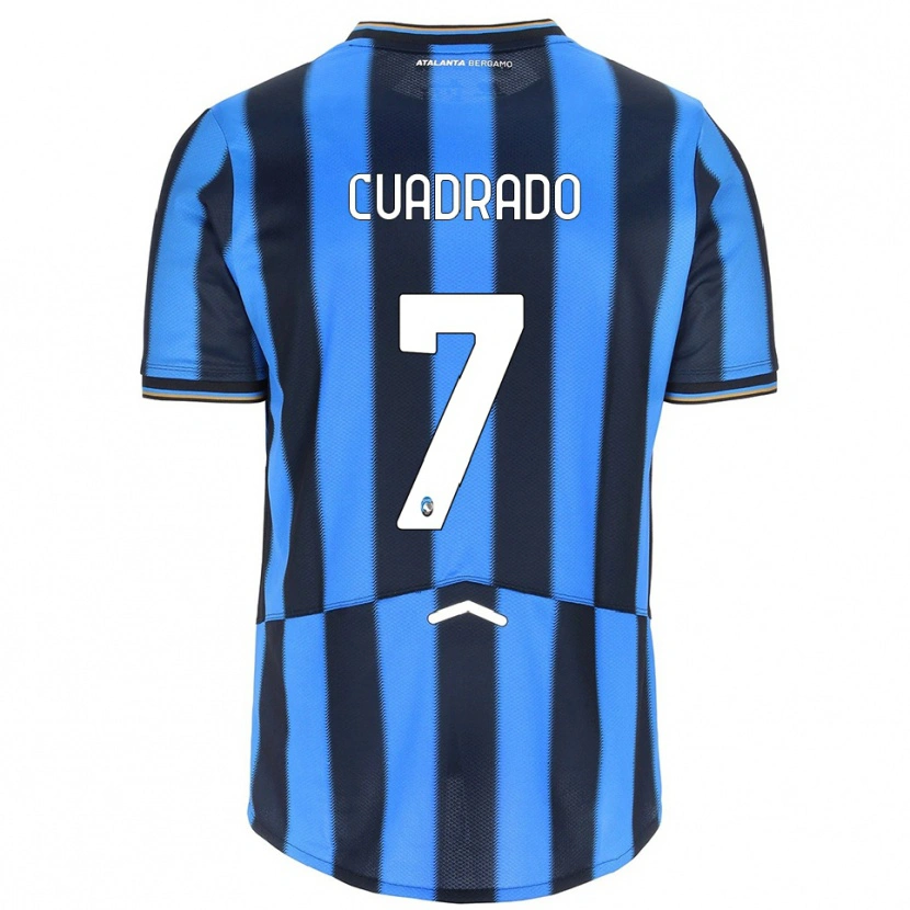Danxen Män Juan Cuadrado #7 Himmelsblå Svart Hemmatröja Matchtröjor 2025/26 Tröjor T-Tröja