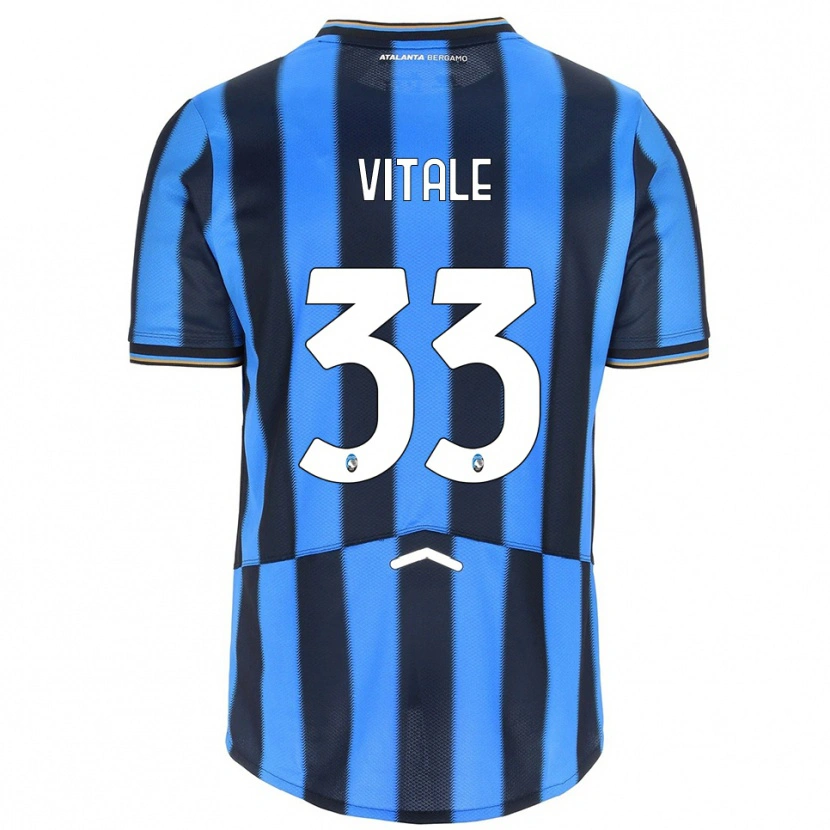 Danxen Män Francesca Vitale #33 Himmelsblå Svart Hemmatröja Matchtröjor 2025/26 Tröjor T-Tröja