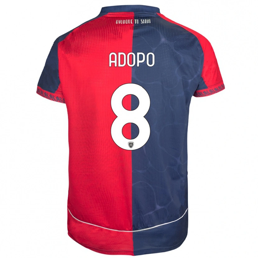 Danxen Män Michel Adopo #8 Röd Marinblå Hemmatröja Matchtröjor 2025/26 Tröjor T-Tröja