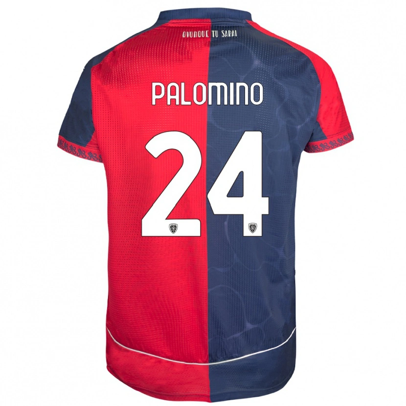 Danxen Män Jose Luis Palomino #24 Röd Marinblå Hemmatröja Matchtröjor 2025/26 Tröjor T-Tröja