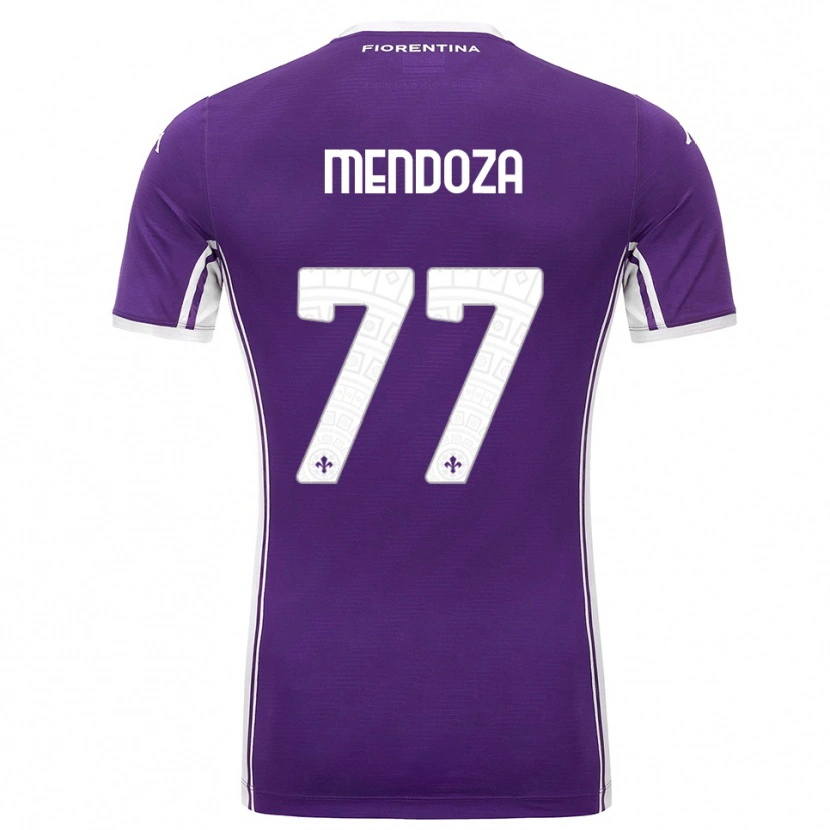 Danxen Män William Mendoza #77 Lila Vit Hemmatröja Matchtröjor 2025/26 Tröjor T-Tröja