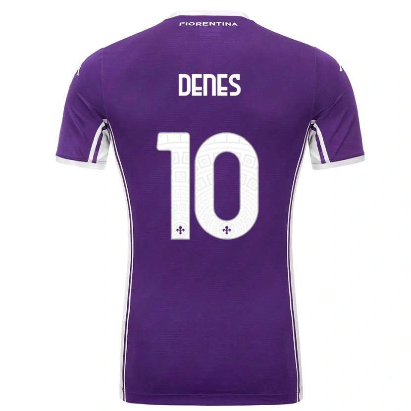 Danxen Män Adrián Dénes #10 Lila Vit Hemmatröja Matchtröjor 2025/26 Tröjor T-Tröja