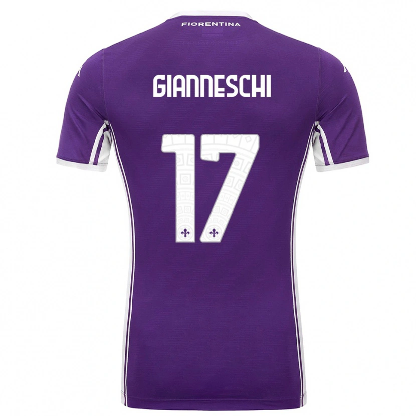 Danxen Män Noah Gianneschi #17 Lila Vit Hemmatröja Matchtröjor 2025/26 Tröjor T-Tröja