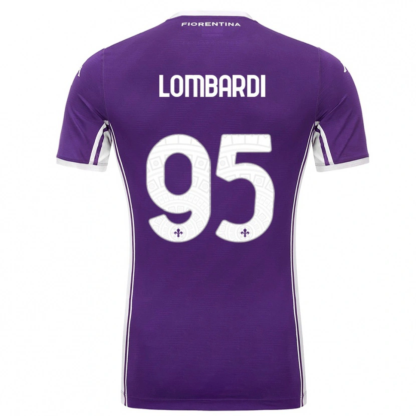 Danxen Män Emma Lombardi #95 Lila Vit Hemmatröja Matchtröjor 2025/26 Tröjor T-Tröja