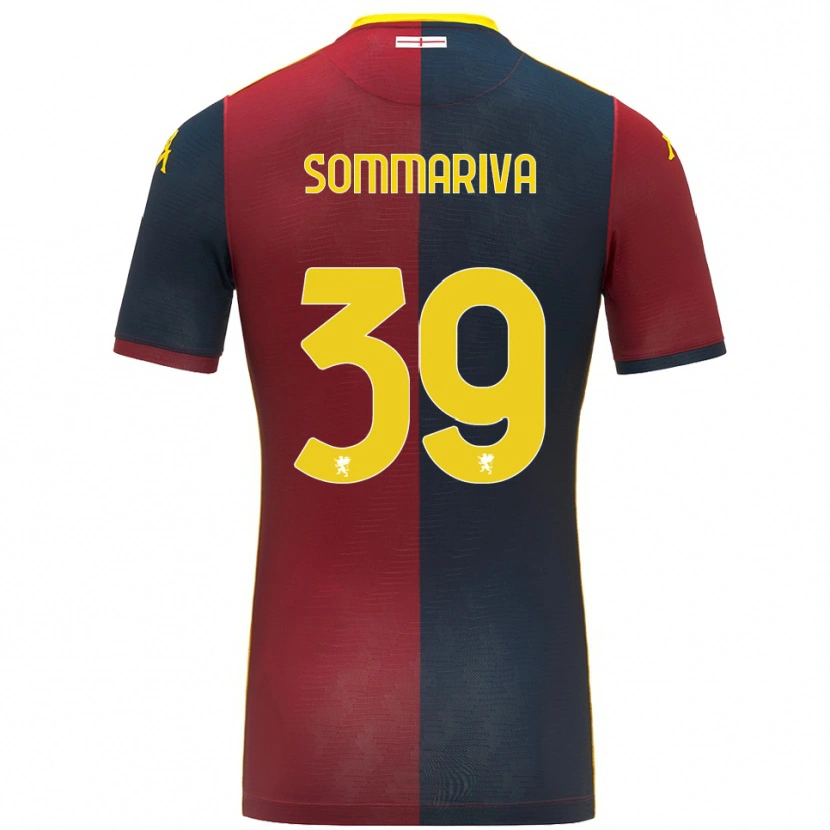 Danxen Män Daniele Sommariva #39 Röd Kungsblå Hemmatröja Matchtröjor 2025/26 Tröjor T-Tröja