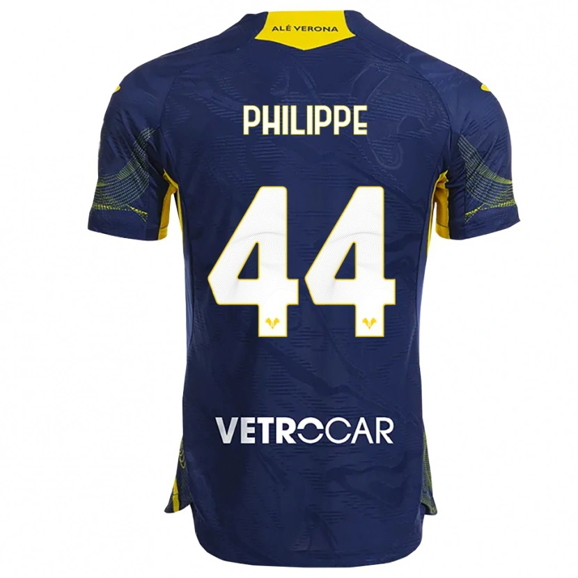 Danxen Män Mathis Amanu Philippe #44 Marinblå Gul Hemmatröja Matchtröjor 2025/26 Tröjor T-Tröja