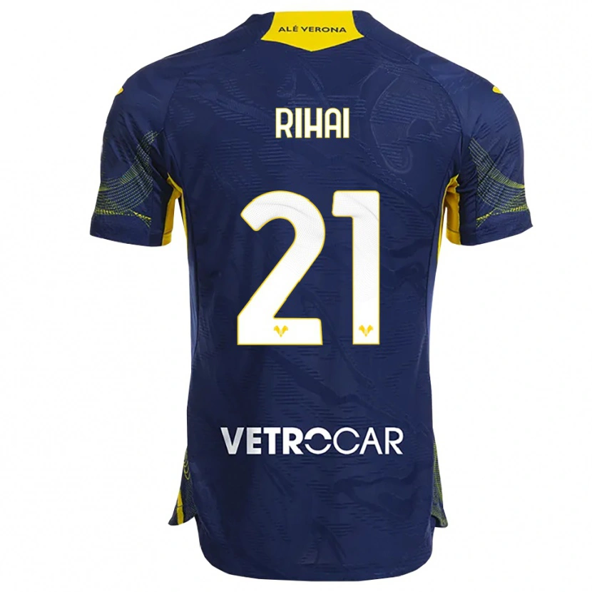 Danxen Män Aiman Rihai #21 Marinblå Gul Hemmatröja Matchtröjor 2025/26 Tröjor T-Tröja