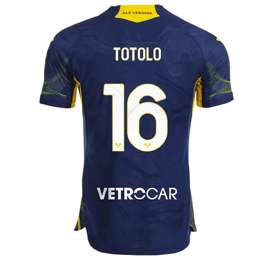 Danxen Män Maddalena Totolo #16 Marinblå Gul Hemmatröja Matchtröjor 2025/26 Tröjor T-Tröja