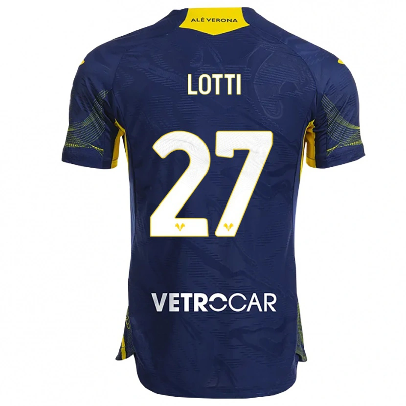 Danxen Män Irene Lotti #27 Marinblå Gul Hemmatröja Matchtröjor 2025/26 Tröjor T-Tröja