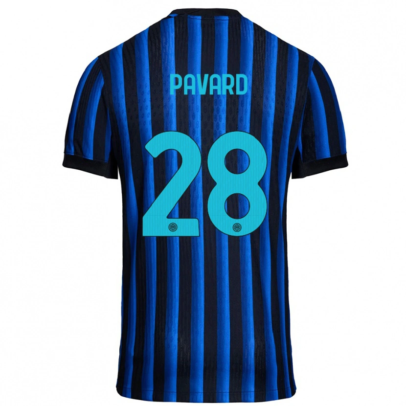 Danxen Män Benjamin Pavard #28 Svart Blå Hemmatröja Matchtröjor 2025/26 Tröjor T-Tröja