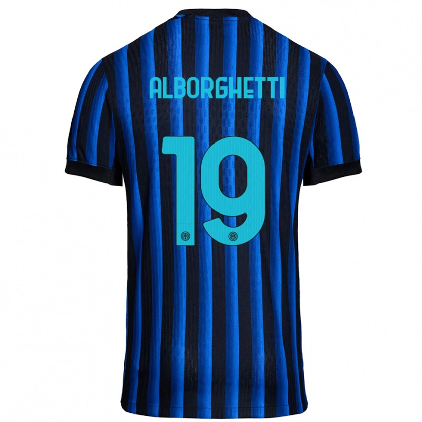Danxen Män Lisa Alborghetti #19 Svart Blå Hemmatröja Matchtröjor 2025/26 Tröjor T-Tröja