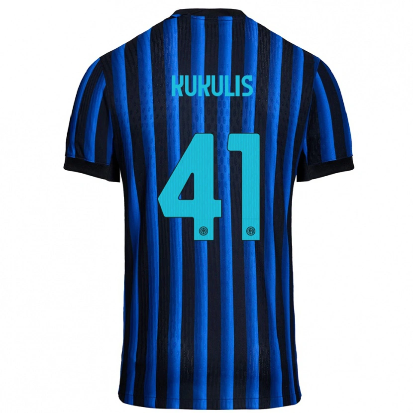 Danxen Män Roberts Kukulis #41 Svart Blå Hemmatröja Matchtröjor 2025/26 Tröjor T-Tröja