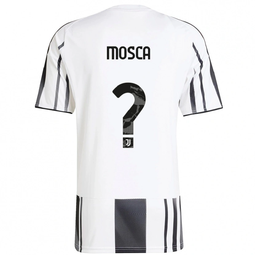 Danxen Män Guglielmo Mosca #0 Vit Svart Hemmatröja Matchtröjor 2025/26 Tröjor T-Tröja