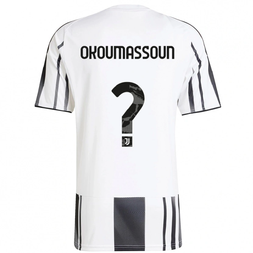 Danxen Män Ismaele Okoumassoun #0 Vit Svart Hemmatröja Matchtröjor 2025/26 Tröjor T-Tröja