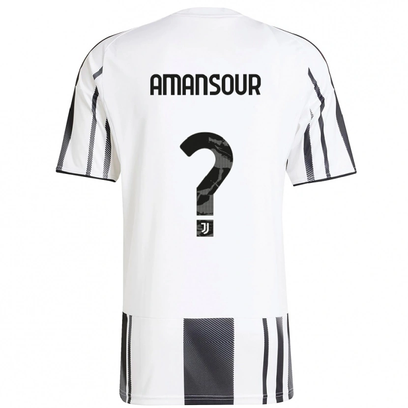 Danxen Män Adam Amansour #0 Vit Svart Hemmatröja Matchtröjor 2025/26 Tröjor T-Tröja
