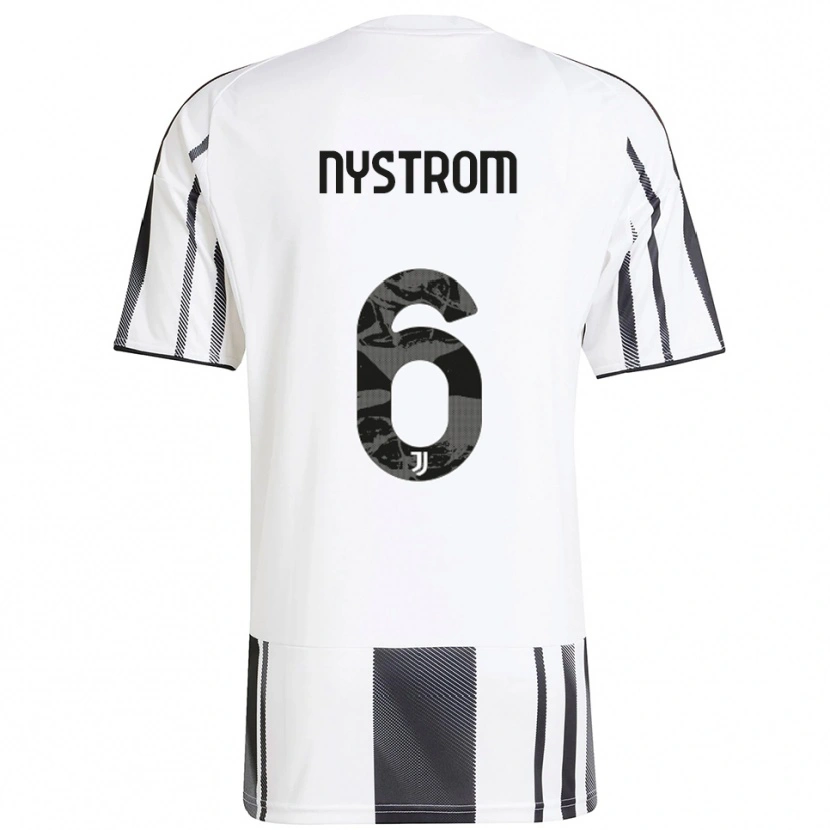 Danxen Män Paulina Nyström #6 Vit Svart Hemmatröja Matchtröjor 2025/26 Tröjor T-Tröja