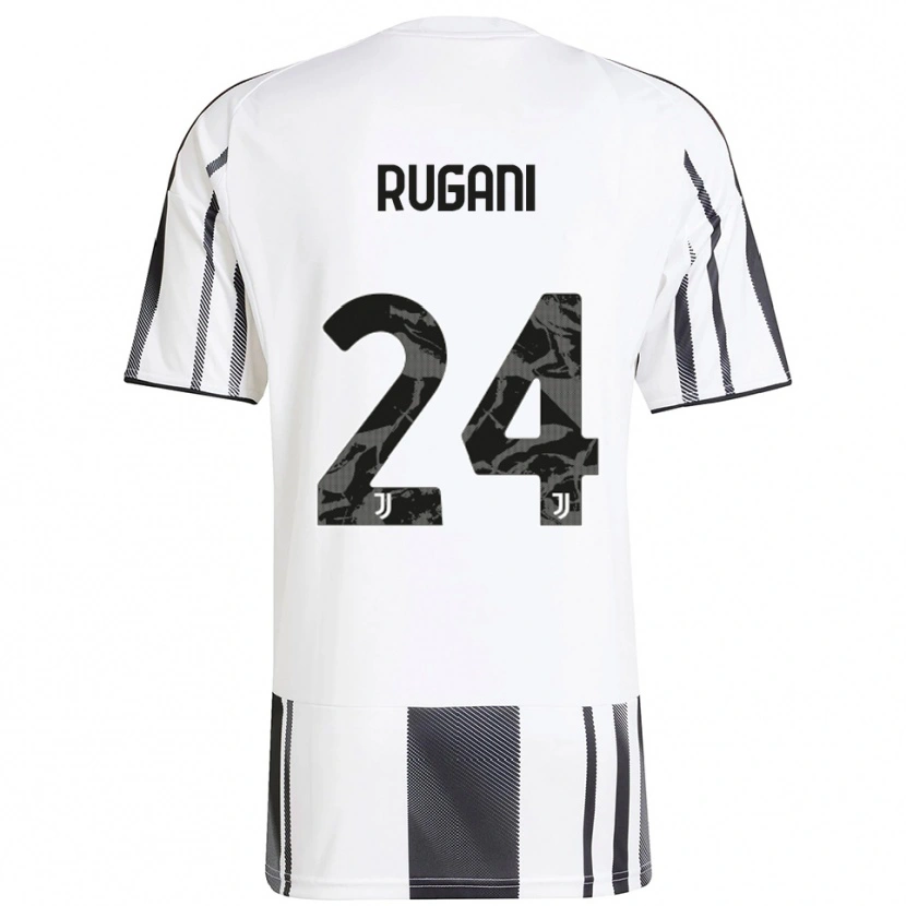 Danxen Män Daniele Rugani #24 Vit Svart Hemmatröja Matchtröjor 2025/26 Tröjor T-Tröja