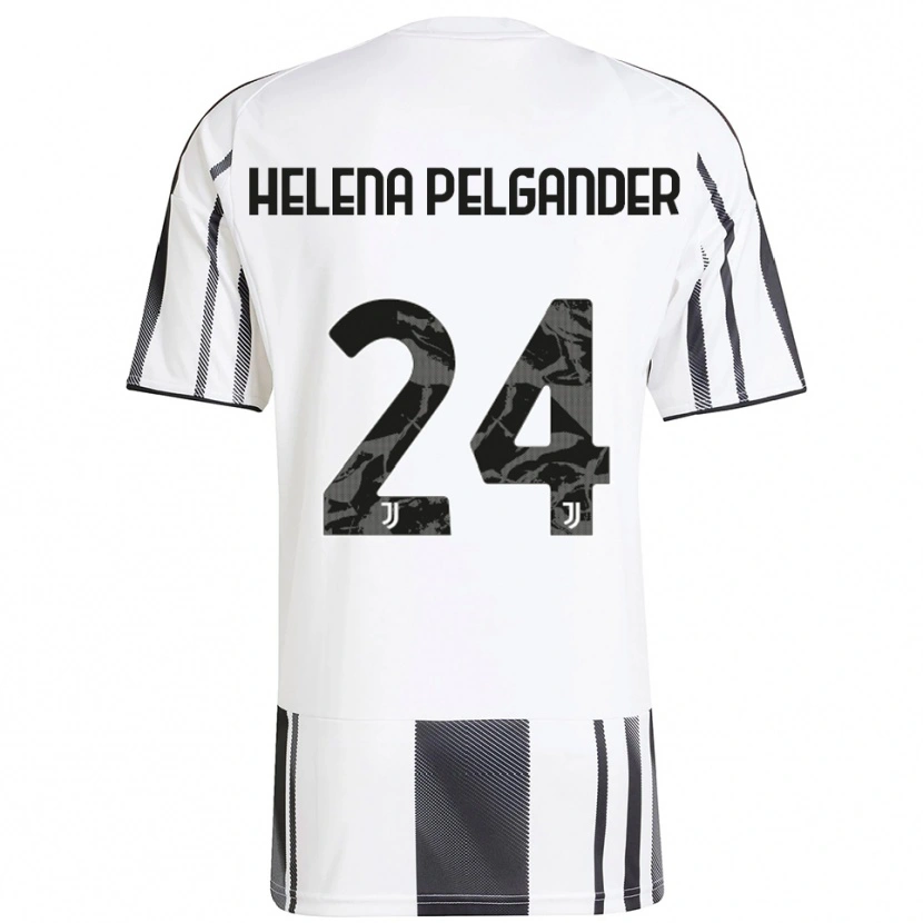 Danxen Män Elsa Helena Pelgander #24 Vit Svart Hemmatröja Matchtröjor 2025/26 Tröjor T-Tröja