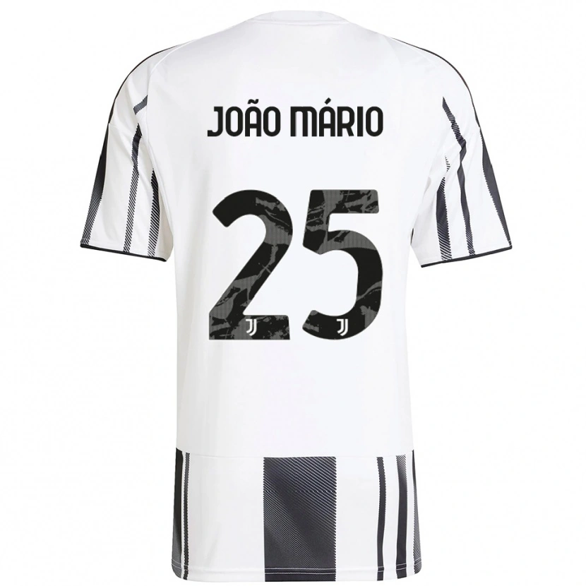 Danxen Män João Mário #25 Vit Svart Hemmatröja Matchtröjor 2025/26 Tröjor T-Tröja