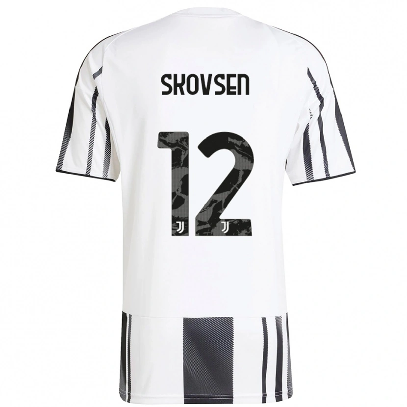 Danxen Män Matilde Lundorf Skovsen #12 Vit Svart Hemmatröja Matchtröjor 2025/26 Tröjor T-Tröja