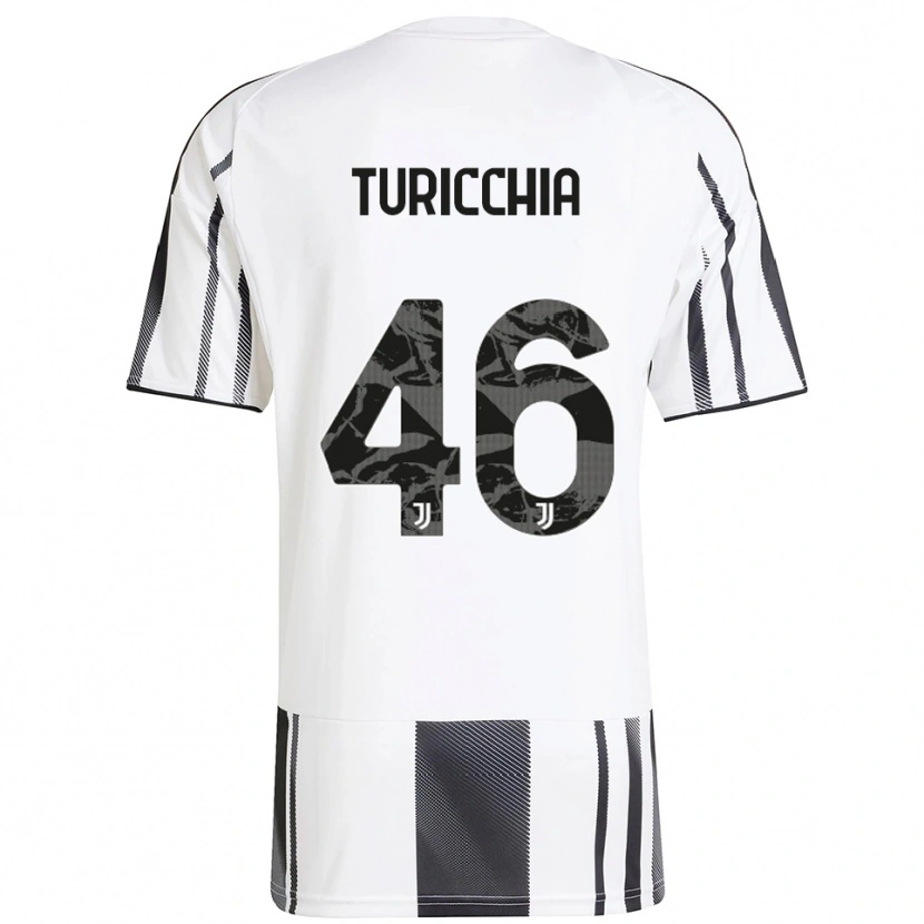 Danxen Män Riccardo Turicchia #46 Vit Svart Hemmatröja Matchtröjor 2025/26 Tröjor T-Tröja