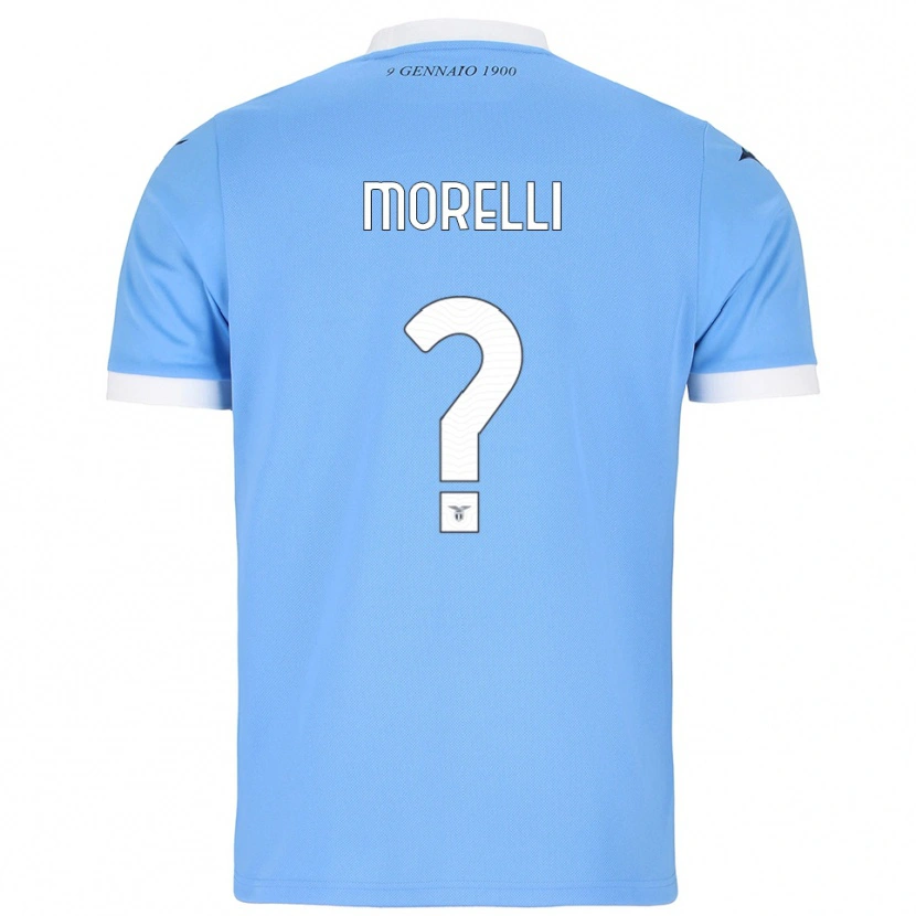 Danxen Män Manuel Morelli #0 Himmelsblå Vit Hemmatröja Matchtröjor 2025/26 Tröjor T-Tröja